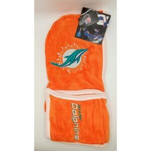 Miami Dolphins Ultra Fleece Hoodie Scarf with Pockets